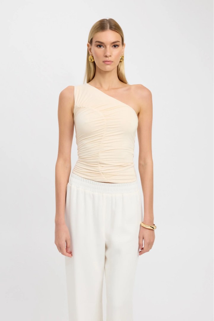 KOOKAI Coco rouched one shoulder top, Women's Fashion, Tops