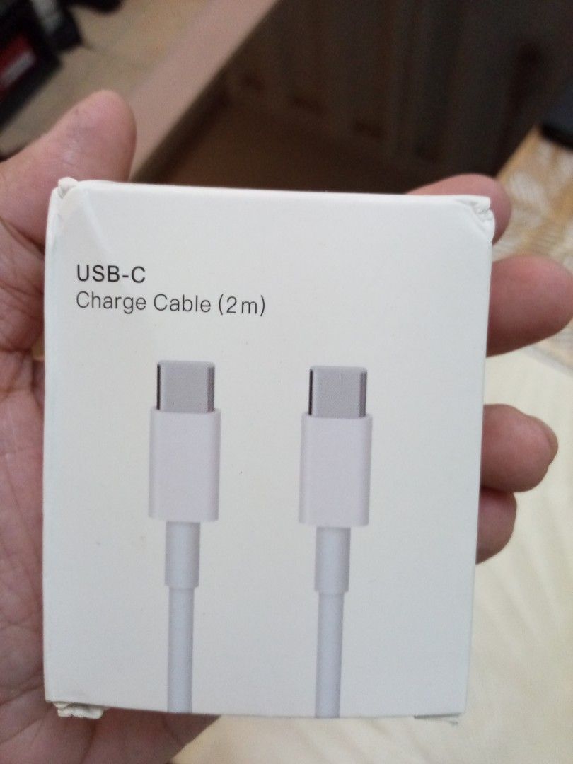 macbook or huawei type c to type c cable 2 meters long (Category: Cables & Adaptors) located in Mandaluyong City. Submitted by richardolshoppe (Listing ID 1378020575, Image 1). Description: macbook type c to type c cable also compatible to huawei type c to type c charger..