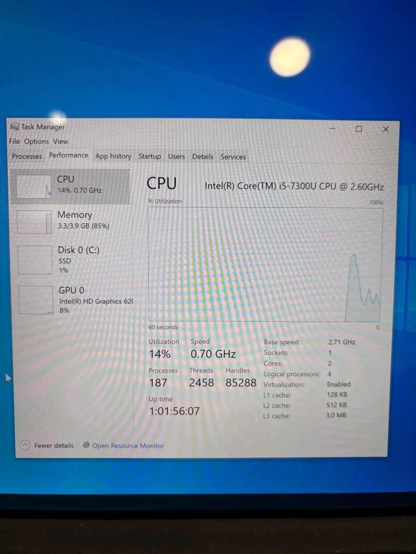 Microsoft Surface Pro 5 - Intel i5, 128GB (Category: Laptops & Notebooks) located in Singapore. Submitted by user000024 (Listing ID 1377980121, Image 2). Description: Microsoft Surface Pro 5 tablet with Intel i5 processor and 128GB storage. The screen is in good condition. It is running Windows 10. The tablet is in good working condition. Comes with charger. Box will be provided as well.