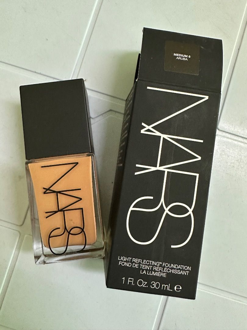 NARS Light Reflecting Foundation - Medium 6 - Aruba (Category: Makeup) located in Davao. Submitted by rienne2121 (Listing ID 1378027603, Image 2). Description: JUST A STEP BELOW BRAND NEW! Used 3 pumps only for shade matching. FREE SHIPPING! NARS Light Reflecting Foundation Medium 6 - Shade Aruba Bought at NARS Harbour City Mall, Hong Kong 🇭🇰 (with proof) Current Price in PH: 2950 (As of July 1, 2025) RFS: Bought the wrong shade Mode of Payment