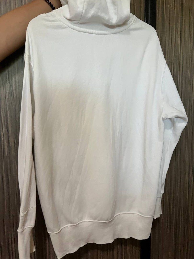 nike hoodie all white
