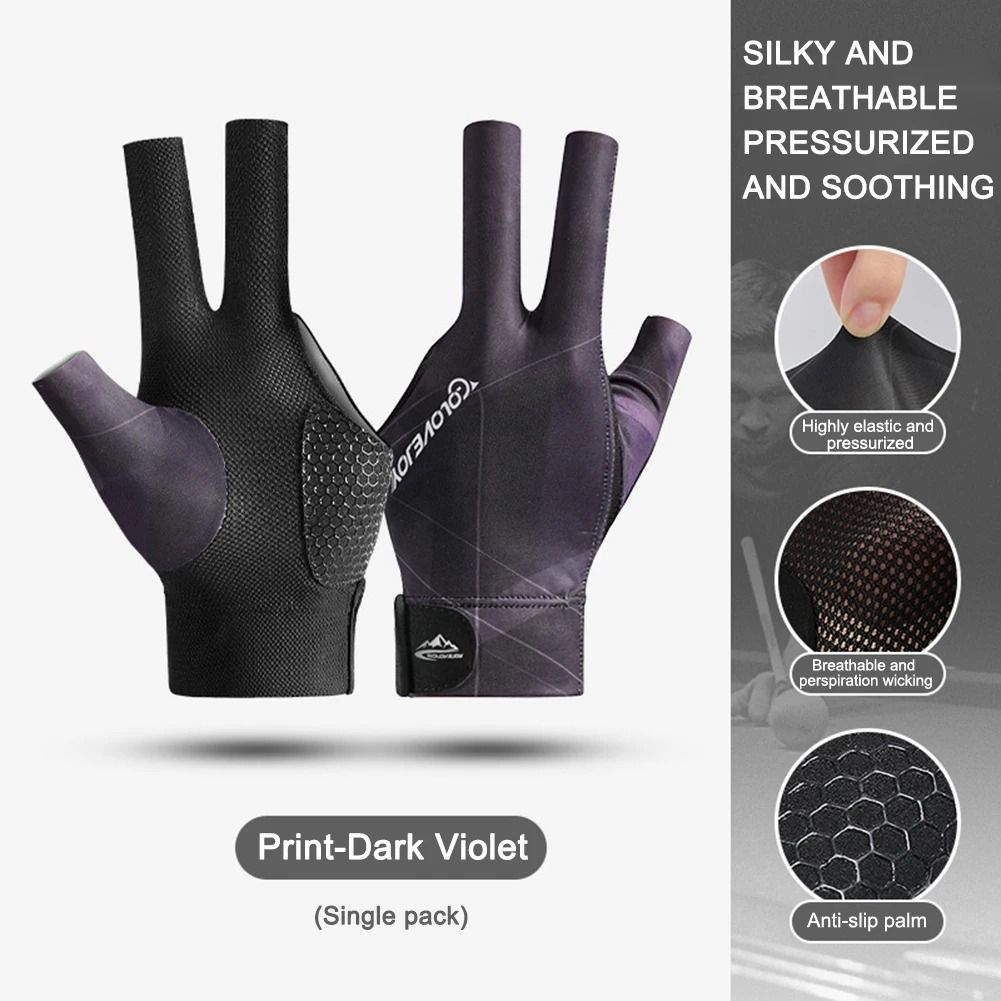 Pagow Billiard Gloves & Cleaning Towel Set | 2 Pool Gloves + 2 Lycra Towels For Cue Maintenance