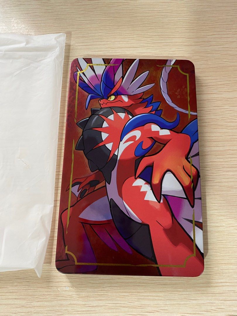 Pokemon Scarlet Steelbook (Category: Nintendo) located in Manila. Submitted by serotonin123 (Listing ID 1378010269, Image 1). Description: Selling Pokemon Scarlet Koraidon Steelbook for 650! Loc: Pasig City MOP: Gcash BDO Buyer shoulders shipping.