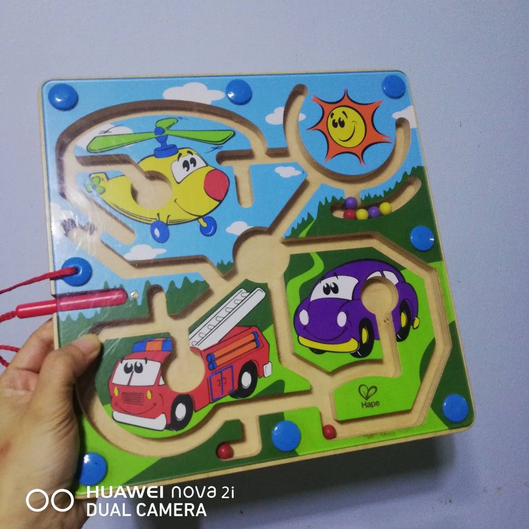 Preloved Hape magnetic maze (Pasig) (Category: Educational & Learning Toys) located in Pasig City. Submitted by irishlotosayat (Listing ID 1377945622, Image 1). Description: Preloved Hape magnetic maze (Pasig) plus shipping.
