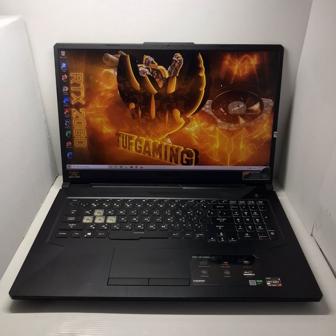RARE! LAPTOP GAMING 17 INCH ASUS TUF A17 RYZEN GTX 1650 8/128/1000 SSD  120HZ