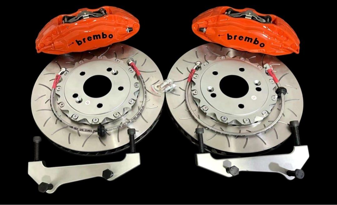Refurbished Brembo F50 4 Pot Brake Bbk Orange (Category: Accessories) located in Singapore. Submitted by 55brakeshop (Listing ID 1320538008, Image 1). Description: Tesla 4 pot brake caliper Brembo F40 F50 Used Caliper rebuild new oil seal and ring Custom orange colour paint Brand new high performance oem 330mm 355mm disc Brand new brembo brake pad Ss Brake line Option - Goodridge hose Suitable Volkswagen golf mk5 mk6 mk7 gti tsi,Scirocco,Skoda oc