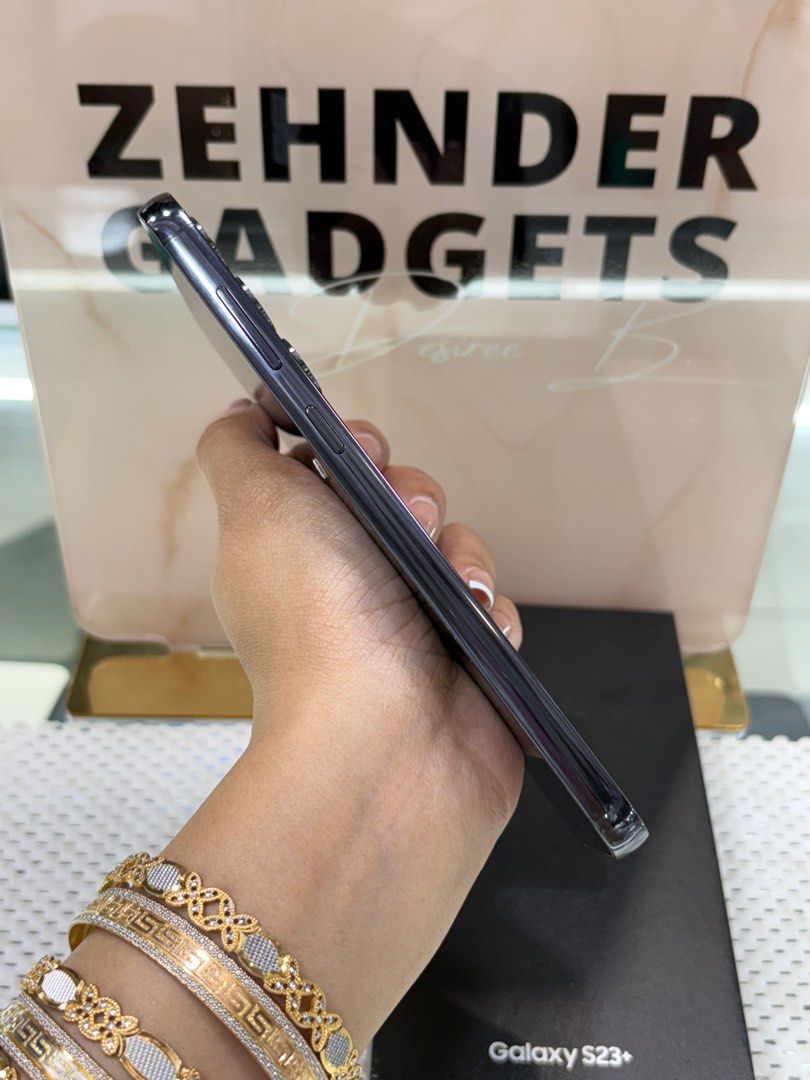 SAMSUNG S23 PLUS 8/512GB OPENLINE (NTC APPROVED) (Category: Samsung) located in San Juan City. Submitted by desireebayal96 (Listing ID 1378110084, Image 2). Description: SAMSUNG GALAXY S23 + (BLACK) * NTC APPROVED * 8|512GB * NO DENTS * NO SCRATCH * 100% SMOOTH * NO AMOLED BURN * NO DEAD PIXEL * NO ISSUE * NO HISTORY OF REPAIR * WITH BOX SAME SERIAL OPEN FOR COD SAME DAY DELIVER PLUS SHIPPING FEE MESSAGE ME DIRECTLY FOR MORE INFO Store located📍2