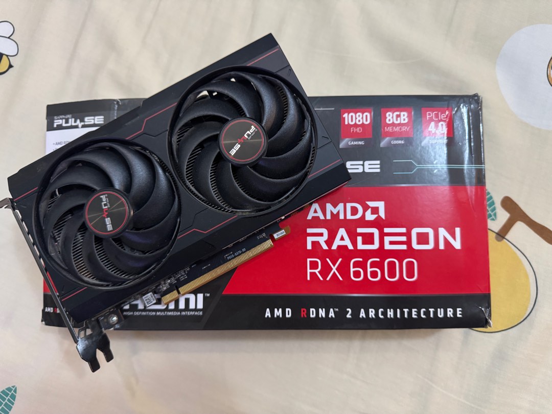 Sapphire pulse AMD rx6600 graphics card, 電腦&科技, 電腦周邊及配件, 電腦周邊產品 - Carousell