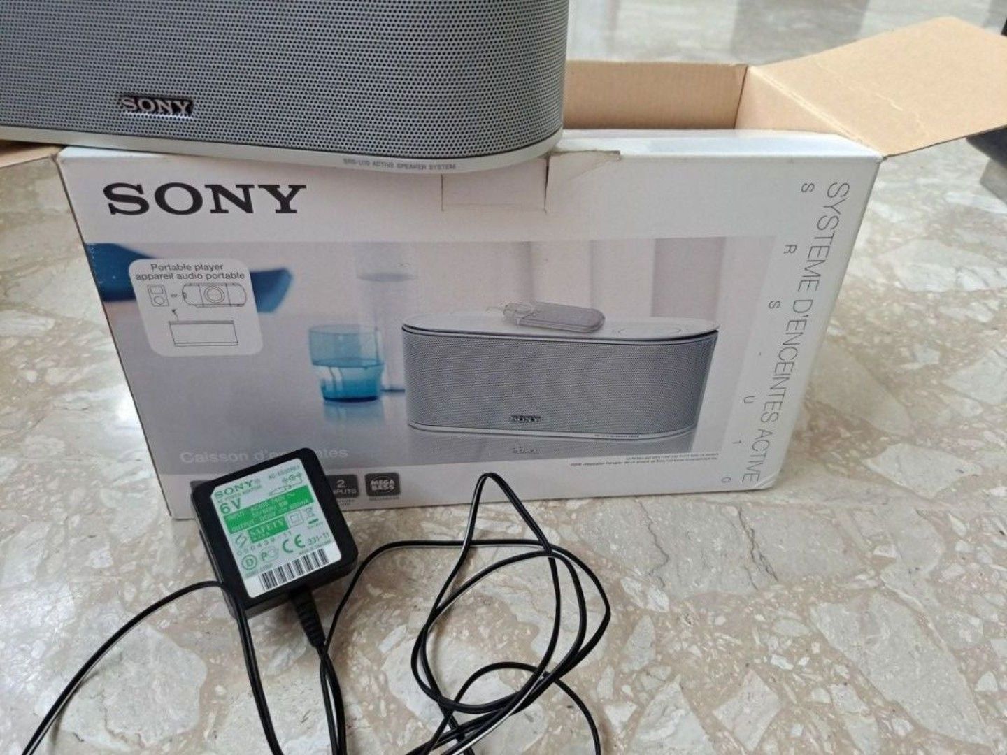 Sony SRS-U10 SPEAKER SYSTEM (Category: Soundbars, Speakers & Amplifiers) located in Singapore. Submitted by grapp (Listing ID 1377945600, Image 3). Description: working condition. Wired Connection: The SRS-U10 uses a 3.5mm audio jack for connecting to devices like MP3 players, iPods, tablets, and phones..