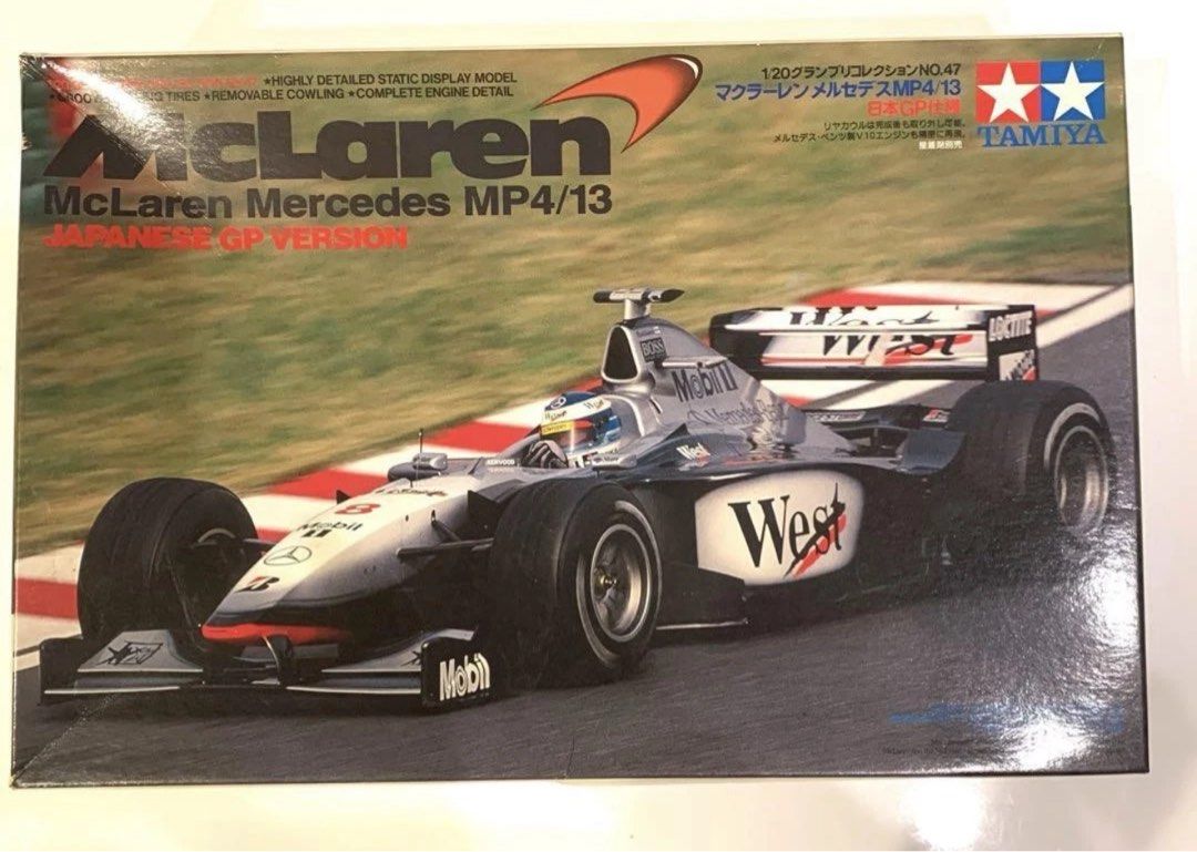 Maquette Plastique 1/20 TAMIYA McLaren Mercedes MP4/13 F1 - Modèle à Monter Neuf Du Japon