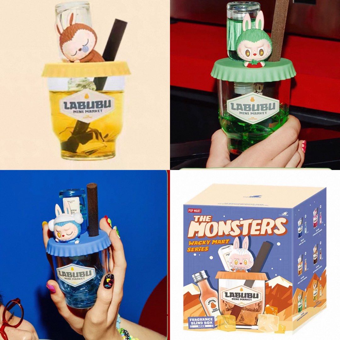 LABUBU fragrance blind box 6点セット　POPMART Pop Mart Labubu The Monsters Wacky Mart Series Fragrance