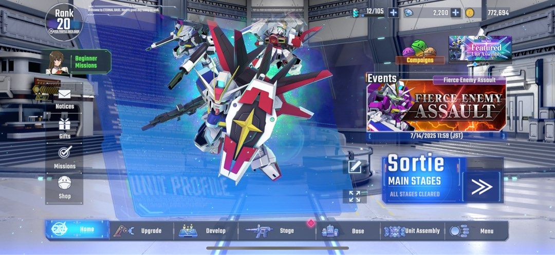 Top tier Gundam g gen g generation eternal - strike freedom / hi Nu / azabi / force impulse / eternal Lacus account (Category: Toys & Games) located in Singapore. Submitted by shinn_authentic_collectibles (Listing ID 1378135960, Image 2). Description: Top tier account Ss tier Strike freedom (1 dupe) Hi Nu (2 dupe) Eternal Lacus (1 dupe) Force impulse S tier Ariel Sazabi Bright noa ship Beltochika 100% trustable seller 1300+ reviews Left 2k + gem 