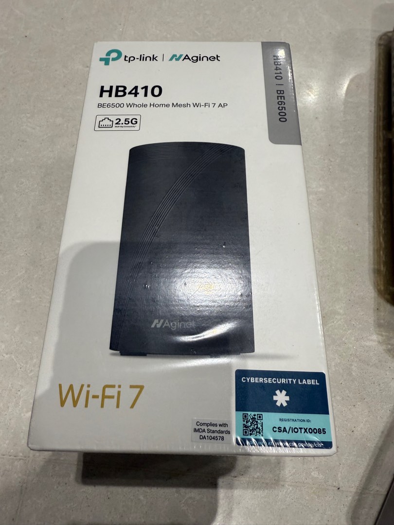 TP-Link Aginet HB410 BE6500 Wi-Fi 7 Mesh Router, Computers & Tech ...