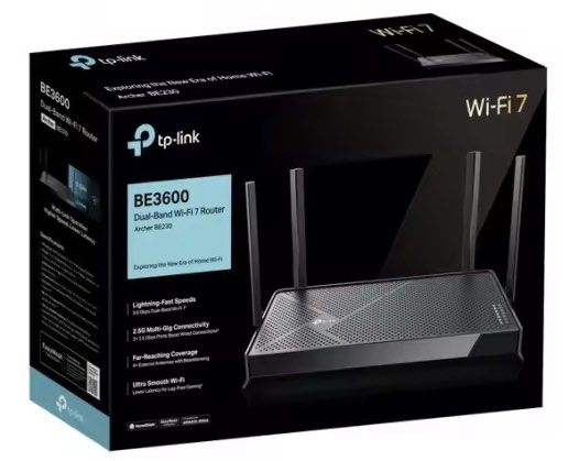 TP-Link Archer BE3600 Wi-Fi 7 Router (BE230) (Category: Networking) located in Singapore. Submitted by nikos76 (Listing ID 1375841930, Image 1). Description: Brand New, Sealed in Box. Reason for selling: received from Broadband supplier for recontracting, but I will still use my old router. TP-Link Archer BE3600 Dual-Band Wi-Fi 7 Router. Offers lightning-fast speeds up to 2.5Gbps. Features 2+3 multi-gig ports for wired connections and far-reachin