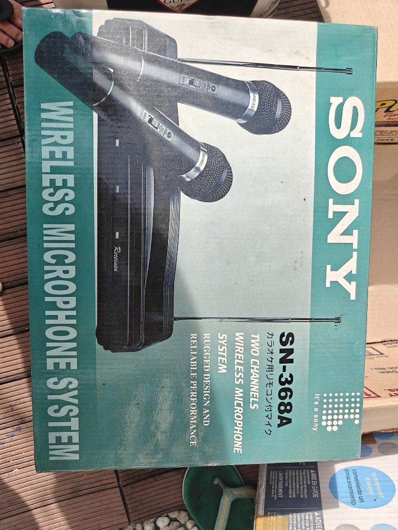 Very old Sony microphone (Category: Microphones) located in Manila. Submitted by lgc82 (Listing ID 1377963581, Image 3). Description: 20 yrs ago micro phone Sony. never been used..