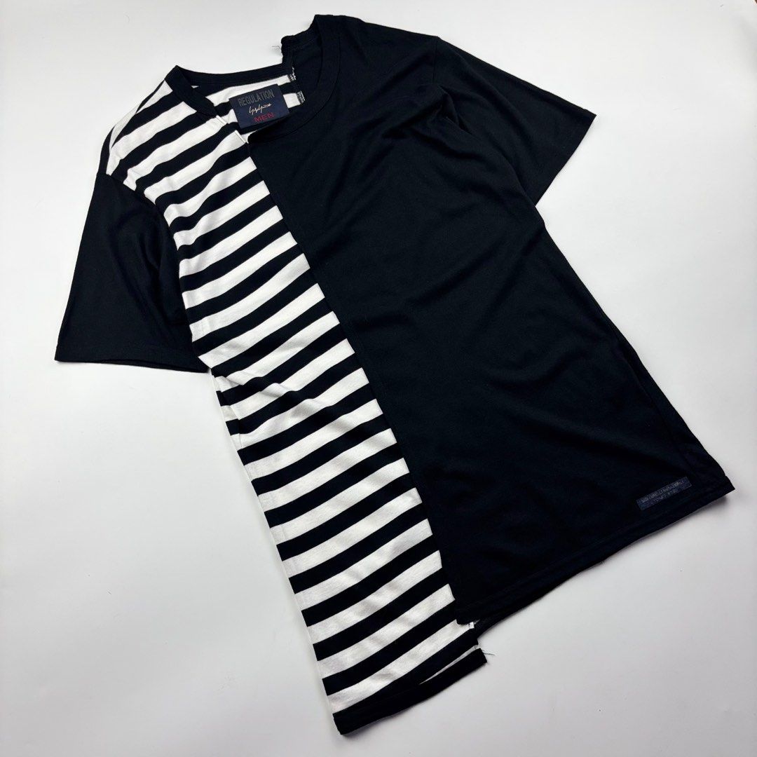 Yohji Yamamoto Regulation Reconstructed Shirt (Category: Tshirts & Polo Shirts ) located in Paranaque City. Submitted by ragrepository (Listing ID 1377986944, Image 2). Description: Yohji Yamamoto Regulation Reconstructed Shirt Tagged as 1 Length- 29” Pit to pit-18.5” Shoulder- 18” Sleeves- 8” Condition- 9.5/10 Flaw- None .