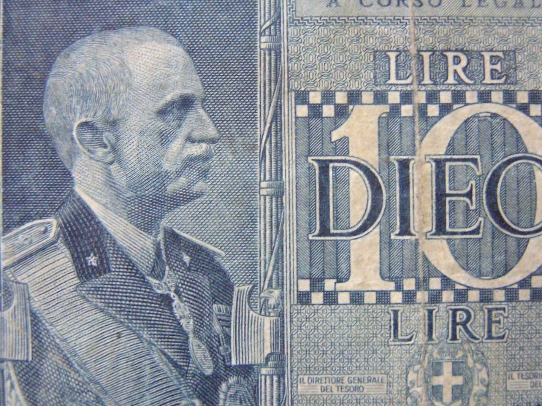 意大利戰前鈔票-1938年意大利王國(Kingdom of Italy)意皇埃曼奴爾三世(King Emanuelle  III)像及Minerva女神10里拉鈔票(法西斯黨墨索里尼執政時期), 興趣及遊戲, 收藏品及紀念品, 錢幣- Carousell