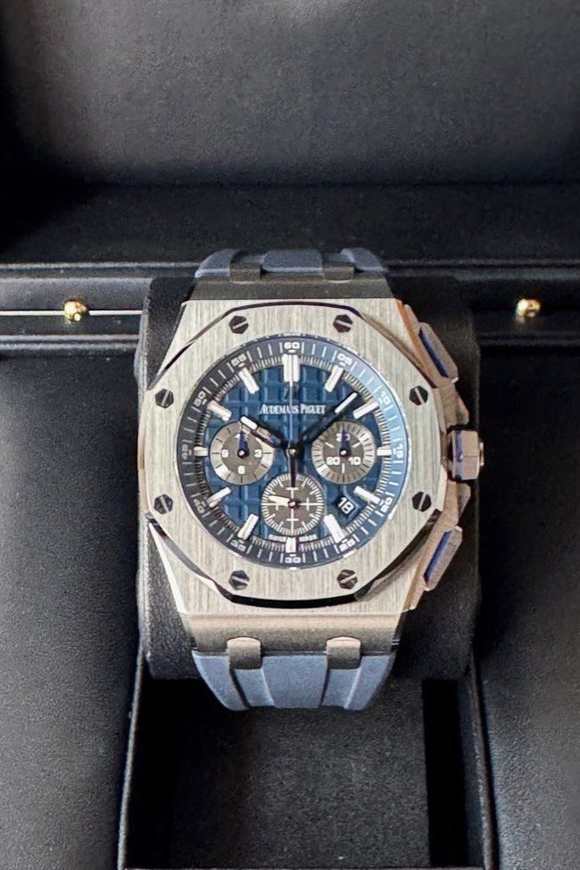 2020 Audemars Piguet Royal Oak Offshore 42mm Titanium 26480TI (Category: Watches) located in Singapore. Submitted by montres.pickering (Listing ID 1379764643, Image 1). Description: Preowned in mint condition. 42mm titanium case. Unpolished set. Complete with box and papers. Warranty dated July 2020..