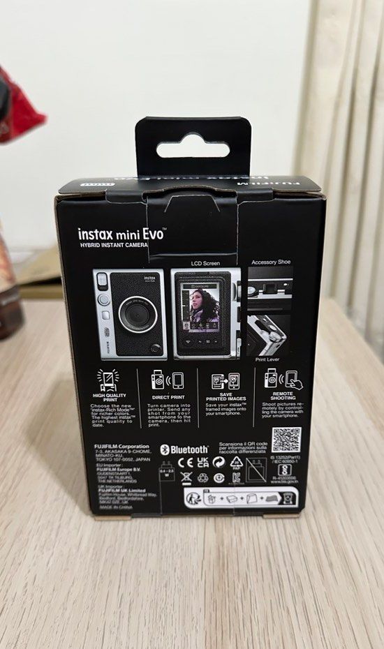 由 eason_212 (刊登 ID 1379839519，圖片 3) 提交，位於 桃園市 (Taoyuan) 的 全新 Fujifilm 富士 instax mini EVO 現貨 (類別：相機)，說明：2025 7/ 3 購入 原包裝還沒拆封過。