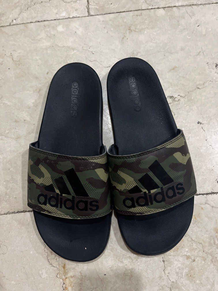 Adidas Slippers (Category: Slippers & Slides) located in Paranaque City. Submitted by dnlem (Listing ID 1379796927, Image 1). Description: Adidas Slippers Size: US 8 negotiable Rfs: decluttering.