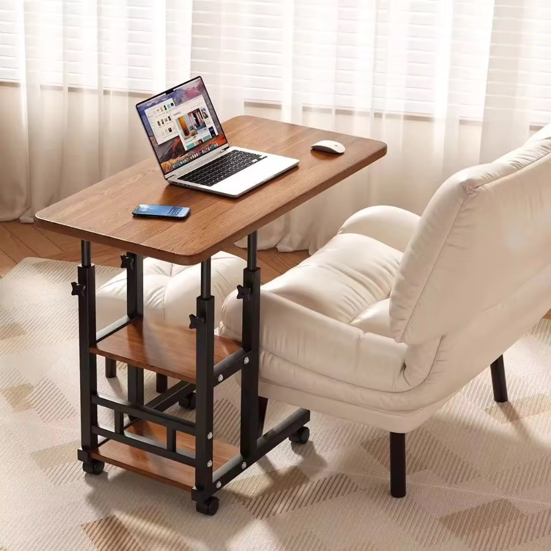 Adjustable Laptop Desk Side Table | Height Adjustable Sofa Work Table ...
