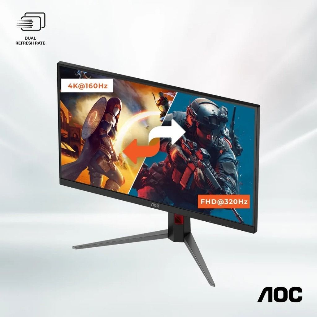 AOC U27G4 27" 160Hz/320Hz 4K/FHD Dual Refresh Rate Gaming Monitor63224764604163114