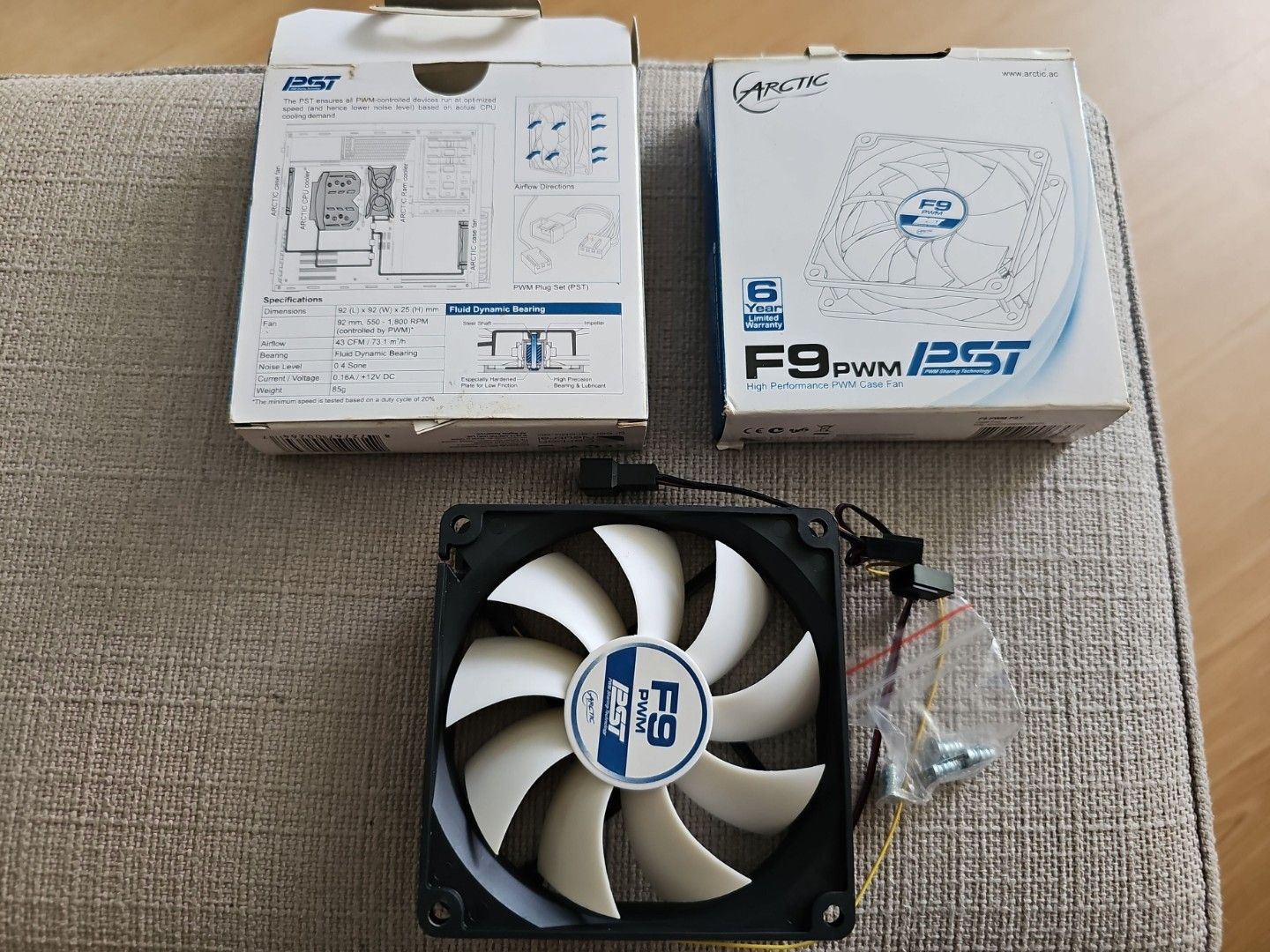 Arctic F9 PWM PST Case Fan x 2pcs