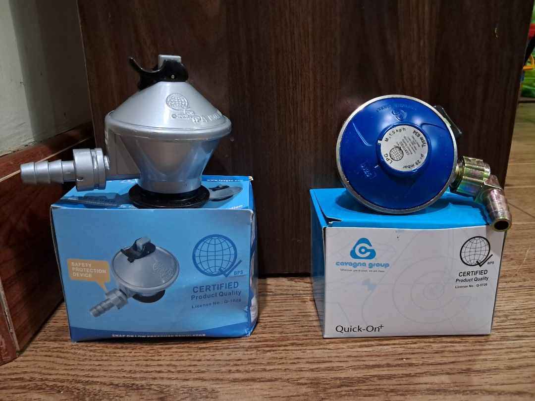 Assorted Lpg regulators (Category: Other Kitchen Appliances) located in Davao. Submitted by rbjuvyreyn18879 (Listing ID 1379872295, Image 3). Description: all in high quality regulators..assorted for Solane, Phoenix, Gasul & Pryce gas..and for all pol valve type tanks..