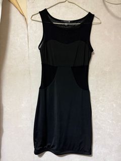 黑色網狀迷你連身裙64239556960898110