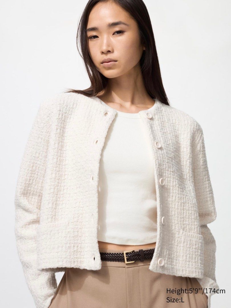 BNWT Uniqlo Knitted Cardigan Jacket (Category: Coats, Jackets and Outerwear) located in Manila. Submitted by onlyprelovedlies (Listing ID 1379889800, Image 2). Description: - never used, still with tags! - thick textured knit material - versatile design for any style.