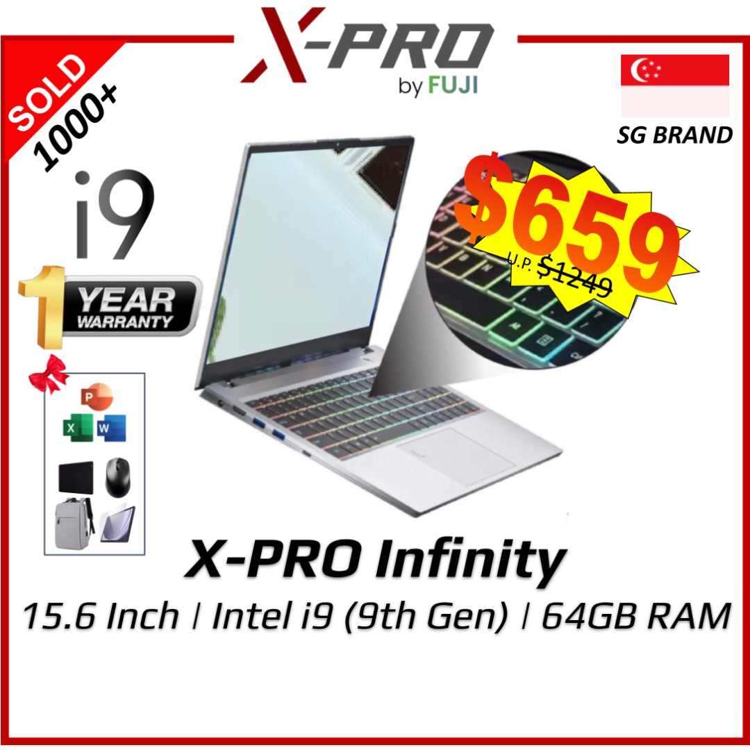 Brand New XPro Infinity Intel i9 Laptop - 9th Gen i9 Fast Speed ...