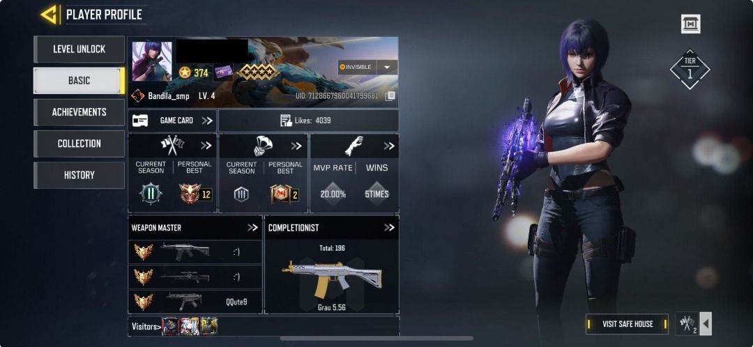 Call Of Duty Mobile CODM account with rare Operator skins and many more ...