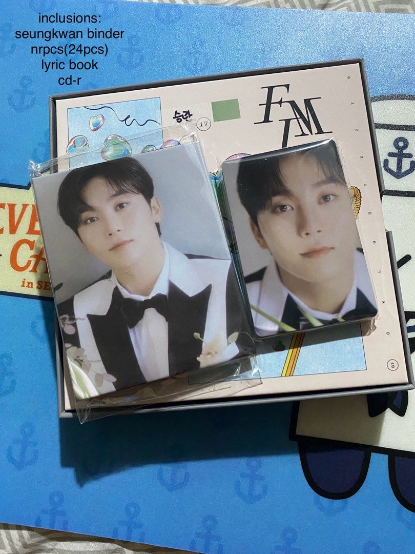 Carat Ver binder and NRPC (Category: Stationery & School Supplies) located in Rizal. Submitted by 17.righthere (Listing ID 1379739536, Image 3). Description: Carver Binder with NRPC -Hoshi -Seungkwan -Jun -Jun SH.