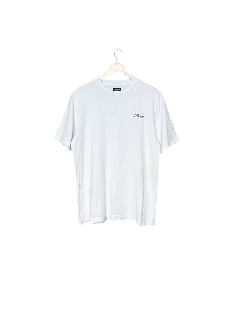 Chanel 2026 Logo Embroidered Shirt White Cotton 356991
