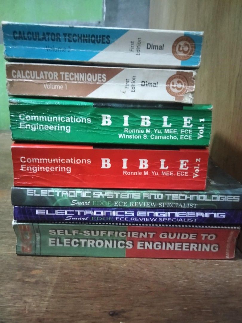 Electronics Engineering Reviewers (Category: Textbooks) located in Villasis. Submitted by vaaaaalee (Listing ID 1379741547, Image 1). Description: Get all for 1,200.