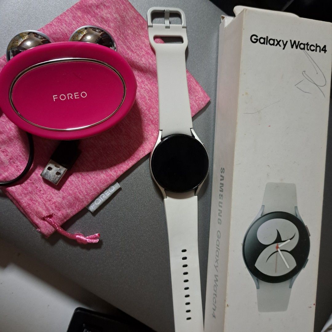 Foreo bear mini and samsung galaxy watch 4 (Category: Face Care) located in Las Pinas. Submitted by preslee.moore (Listing ID 1379846546, Image 2). Description: foreo bear mini - barely used, my dentist advised to halt my usage for the meantime samsung galaxy watch 4 - used for running. Battery drains immediately from the moment I got it from official Samsung from the orange store..
