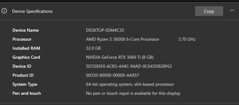 Gaming PC - AMD Ryzen 5 5600X, RTX 3060 Ti, 32GB RAM63223791009154111