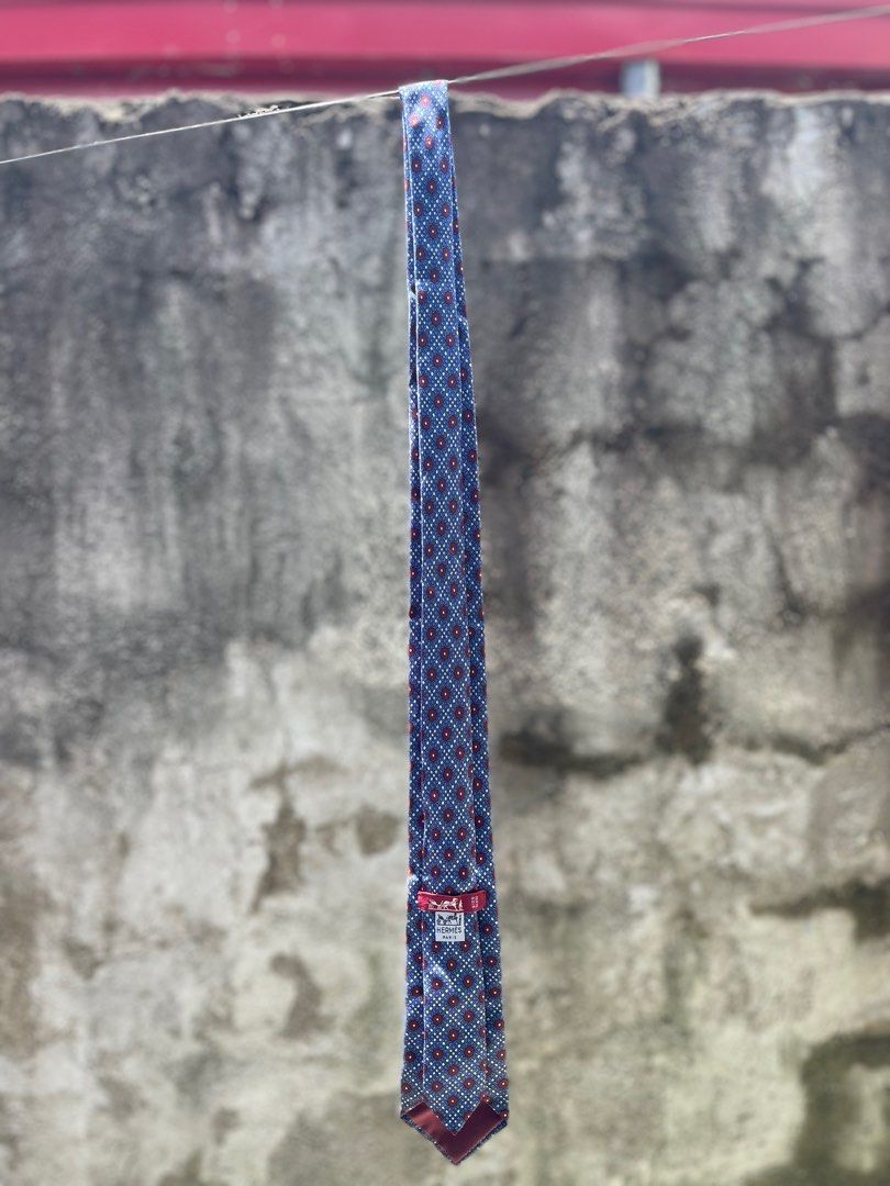 Hermes Silk Necktie Rare Legit (Category: Luxury Accessories) located in Manila. Submitted by thevintage90_sretro. (Listing ID 1379753728, Image 3). Description: Rare Hermes Silk Necktie Made in France Legit 📩.