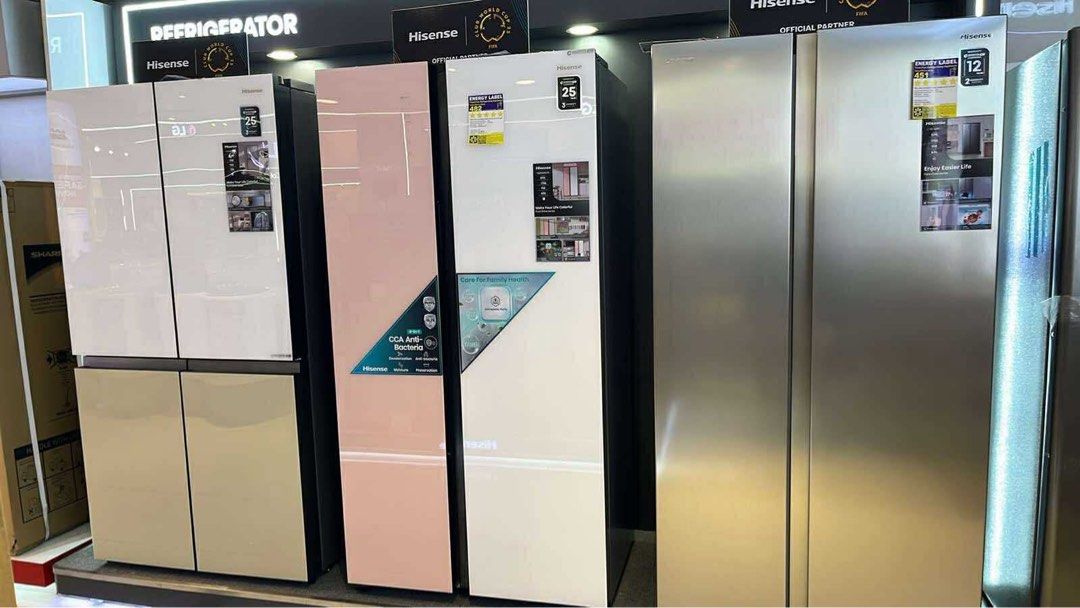 HISENSE INVERTER REFRIGERATOR (Category: Refrigerators and Freezers) located in Manila. Submitted by may572156 (Listing ID 1379843807, Image 2). Description: HISENSE INVERTER REFRIGERATOR Rt469n2pbu Srp 32,995 Cash 24,800 Rt549n2pbu Srp 40,995 Cash 29,200 Rd26wr Srp 18,995 Cash 14,300 Rrd239d2pbn6 Srp 16,995 Cash 12,800 Rr198d2psn Srp 15,995 Cash 12,000 Side by side Rs688n2pw Srp 54,995 Cash. 43,350 Rc65ws Srp 37,995 Cash 30,100 Multidoor Rq768n2