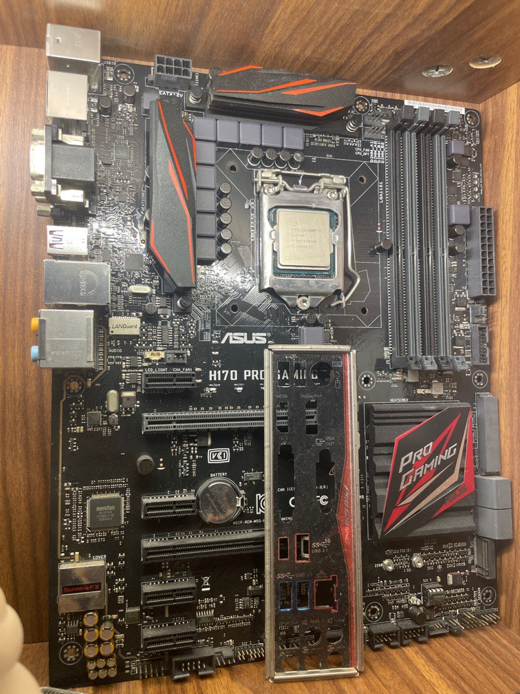 I7 6700 3.4 ghz+asus h170 pro gaming motherboard, 電腦＆科技