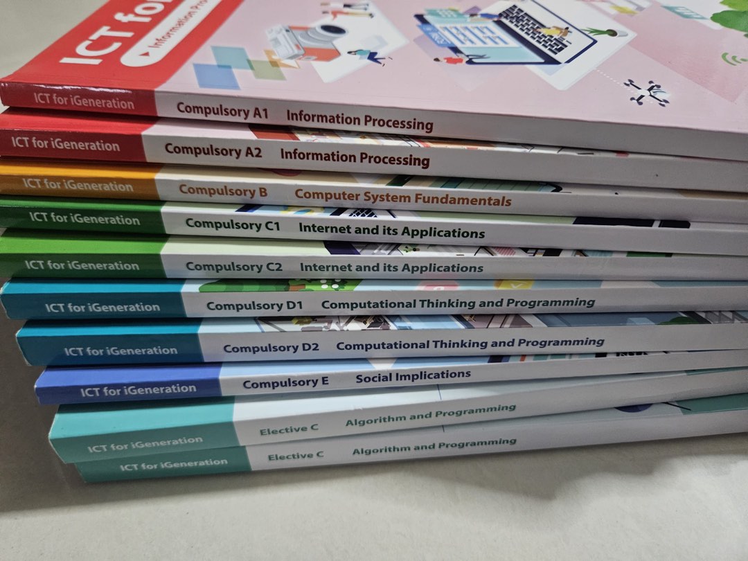 ICT書, ict book, ict for igeneration compulsory B 和 workbook, 興趣及遊戲, 書本 ...