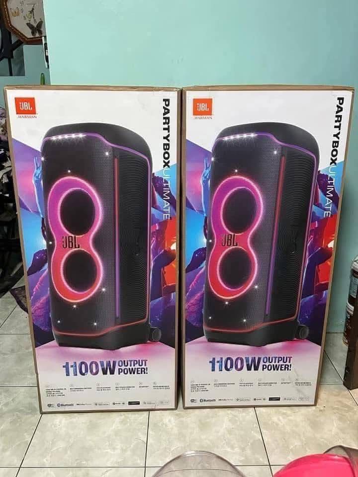 JBL SPEAKERS SALE (Category: Soundbars, Speakers & Amplifiers) located in Taytay. Submitted by michidc (Listing ID 1379909465, Image 3). Description: JULY SALE! Price depends on the model Available On Hand 🙂 JBL PARTYBOX 520 (New Model) JBLPARTYBOX 710 JBL PARTYBOX 320 BLACK JBL PARTYBOX 320 WHITE JBL PARTYBOX 120 BLACK JBL PARTYBOX 120 WHITE JBL PARTYBOX ON THE GO ESSENTIALS JBL PARTYBOX ULTIMATE JBL PARTYBOX 1000 JBL PARTYBOX ENCORE V2 (New Re