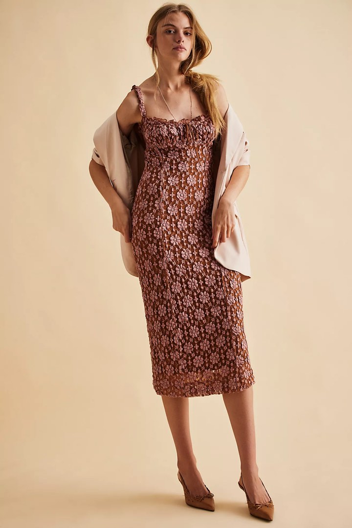 knee length dresses for ladies Lucinda Velvet Maxi Dress