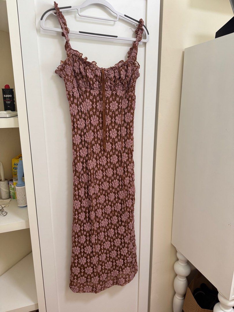 Lucinda Floral Lace Midi Dress Free People, Women's Fashion, Dresses &  Sets, Dresses on Carousell