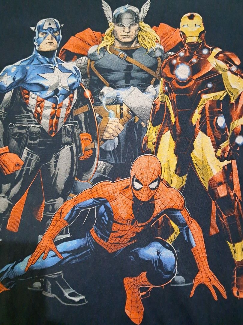 Heroic Age Magazine Vol. 1 #1 (Category: Tshirts & Polo Shirts ) located in Naga. Submitted by shindoce (Listing ID 1379763689, Image 2). Description: Marvel Comic Cover, Mad Engine Tag © 2011 Art by: Olivier Coipel Cover Date: July, 2010 Washed and steamed condition Size: L 21.5x29, hairlines, graphic fading and pinholes PHP 900 + SF.