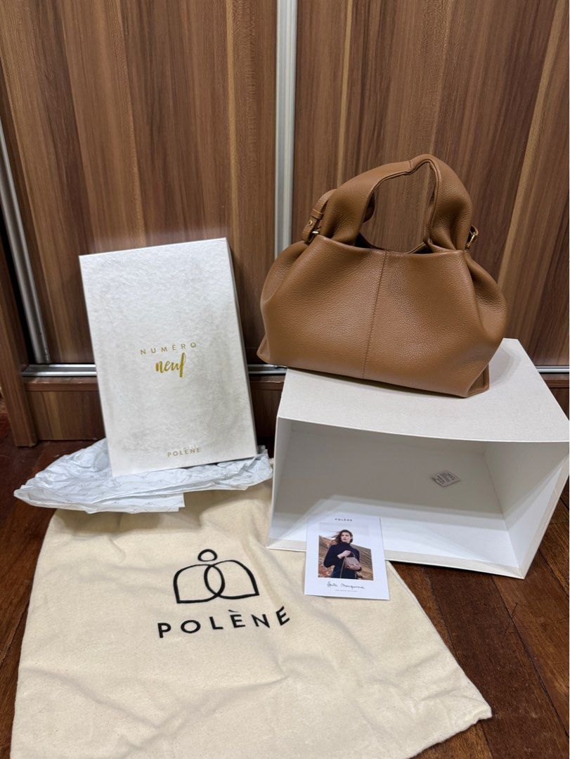 Polene Numero Neuf Camel Bag (not mini) (Category: Luxury Bags & Wallets) located in Quezon City. Submitted by declutterwithsk (Listing ID 1379826463, Image 1). Description: ✨ Polène Numéro Neuf – Regular Size (Textured Camel) ₱ 25,000 Regular Size – not the mini! Selling my like-new Polène Numéro Neuf in Textured Camel – used only 2-3 times and carefully stored. Purchased from Polène’s official website (June 2022). ✅ Complete inclusions: — Box —