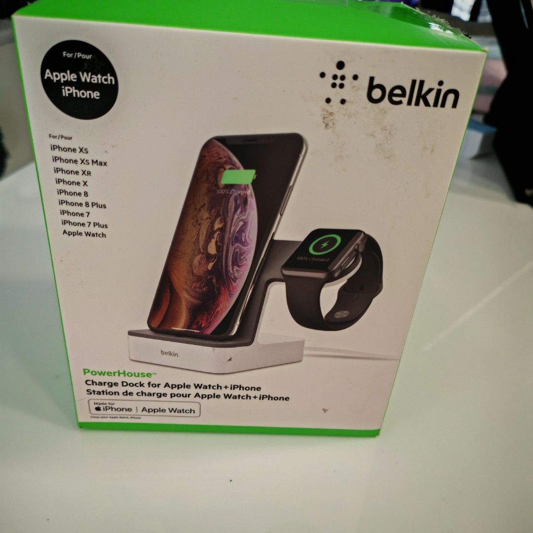 Powerhouse Charger Dock for Apple Watch + iPhone (Category: Other Gadgets) located in Caloocan City. Submitted by det123123 (Listing ID 1379763194, Image 1). Description: Powerhouse Charger Dock for Apple Watch + iPhone Brand New Bought in US Made for iPhone / Apple Watch.