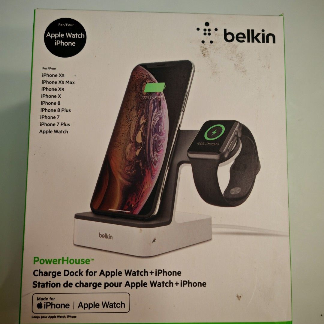Powerhouse Charger Dock for Apple Watch + iPhone (Category: Other Gadgets) located in Caloocan City. Submitted by det123123 (Listing ID 1379763194, Image 2). Description: Powerhouse Charger Dock for Apple Watch + iPhone Brand New Bought in US Made for iPhone / Apple Watch.