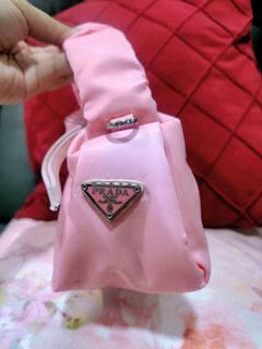 BRAND NEW 1BH038 Prada Nylon Prada Bucket Bag in Fuchsia
