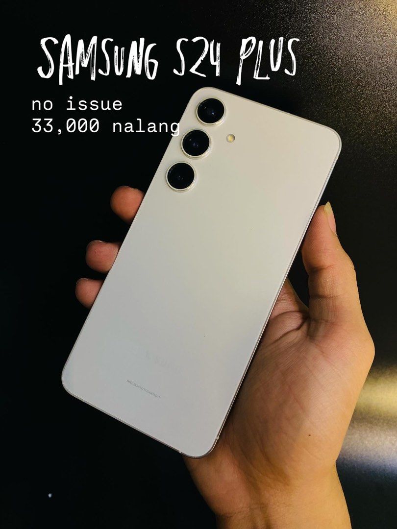 Samsung S24 plus (Category: Samsung) located in Quezon City. Submitted by mubrogadgets (Listing ID 1379851970, Image 1). Description: ✅FOR ONLY 33,000 PESOS SAMSUNG GALAXY S24+ NO ISSUE PM SA PRICE MGA KA MUBRO GADGETS BAGO KAYO MAUNAHAN, 12/512gb NAYAN MGA KA MUBRO GADGETS AND NAKA SNAPDRAGON PROCESSOR PLUS NTC APPROVED NARIN PO MGA KA MUBRO… E DIRECT MESSAGE NYONA AGAD AKO MGA KA MUBRO GADGETS BAGO KAYO MAUNAHAN💙‼️.